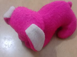 Bright Pink Stuffed Animal Toy