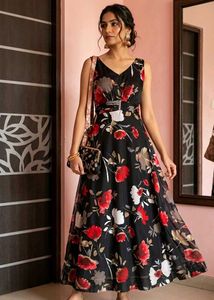 Elegant Floral Maxi Dress