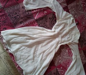 White Bell Sleeve Tunic dress