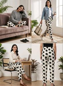 Polka Dot Casual Pants