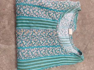 Teal Printed Kurta