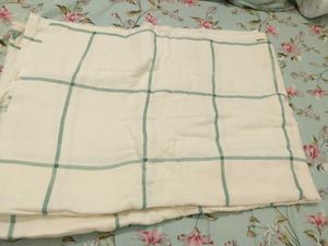 checked double cotton fabric
