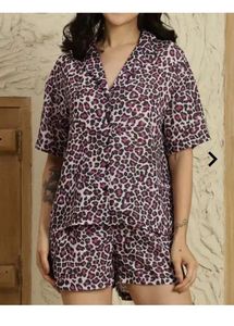 Animal Print Pajama Set