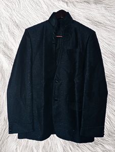 Black Party/Wedding Wear Shimmery Suit For Men