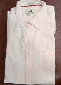 Basics Slim Fit Pastel Pink Men's Shirt