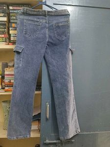 Blue Denim Cargo Jeans