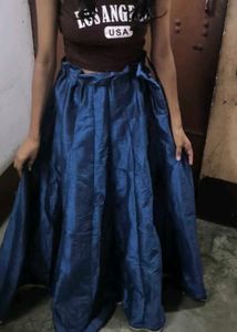 Elegant Blue Ethnic Skirt