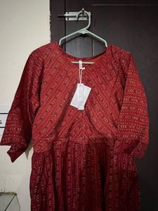 Stylish Red Ethnic Kurta