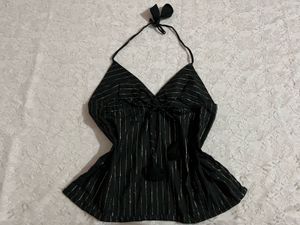 y2k backless chatpate Halter Top