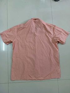 Peter England Short Sleeve Striped Shirt
