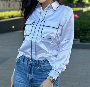 How When Wear Satin shirt, new with tag