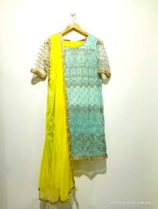 Elegant Embroidered Sharara Suit