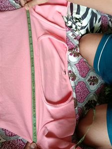 Pink Cropped Long Sleeve Top