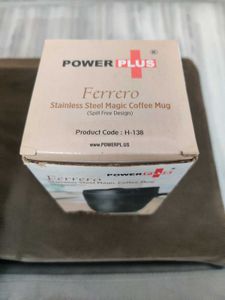 Stylish White Travel Mug with Black Grip