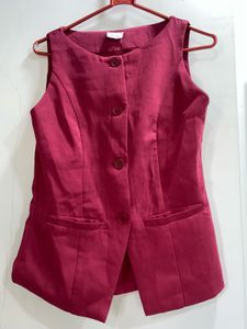 Elegant Women's Sleeveless Blazer