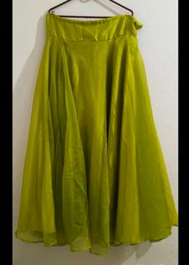 Elegant Green Maxi Skirt