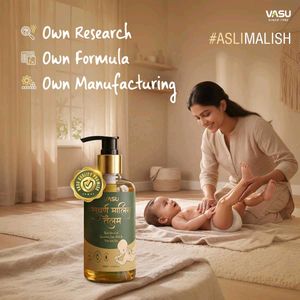 Vasu Swarna Malish Ayurvedic Tailam Baby Massage O