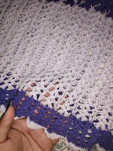 Crochet Top - Purple &amp; White