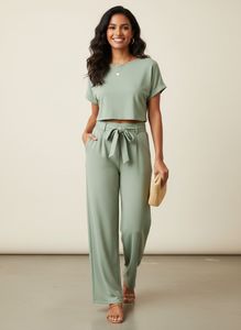Sage Green Two-Piece Set