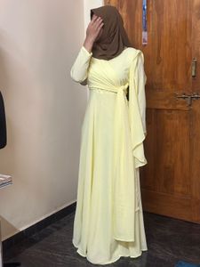 Elegant Yellow Maxi Dress
