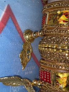Golden and red Dulhan Chuda💕