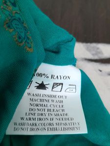 Teal Printed Kurta (Women's)