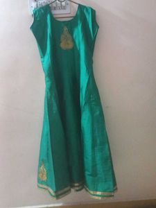 Green Party Wear Gown