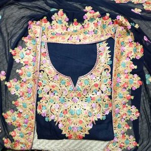 Pure Kashmiri Rayon Unstitched Suit