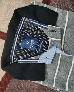 Allen Solly Striped Polo T-Shirt