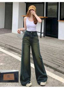 Wide Leg Grunge Jeans - Y2K Style