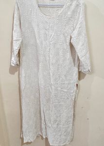 White Chikankari Kurta