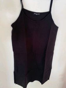 Combo!Zara gingham And black Slip Straight Dress