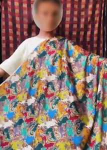 brand new Vibrant Paisley Print heavy Dupatta