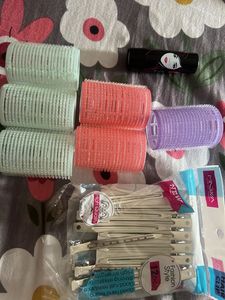 Hair Curlers and Clips Set