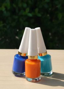 Colorful Nail Polish Trio