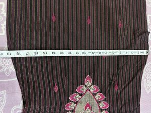 Embroided Brown Woolen Suit