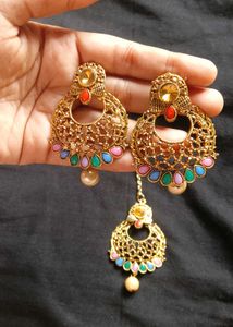 Gold Tone Ethnic Jewellery Set
