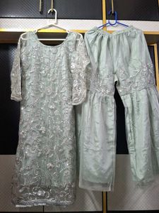 Embellished Pakistani Eid Kurta and Palazzo Set