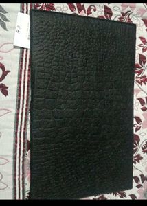 Elegant Black Clutch with Gold Buckle