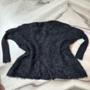 Fluffy Black Sweater
