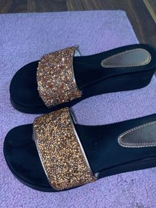 Sparkly Wedge Sandals