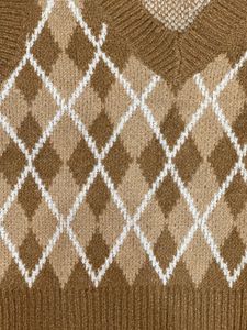 Argyle Knit Vest