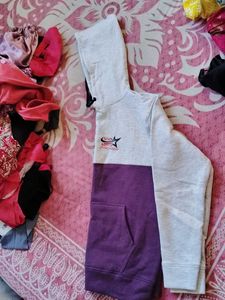 119.Colorblock Hoodie with Pocket