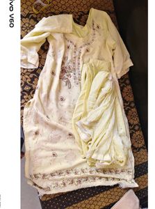 Beautiful Yellow Embroidered Kurta Set
