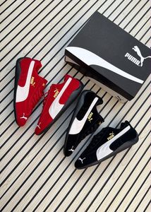 Puma Red Suede Casual Sneakers