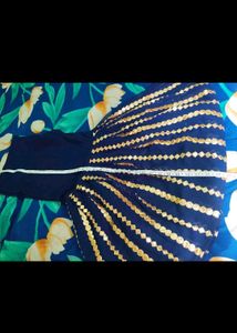 Gold Foil Embroidery Sharara Set