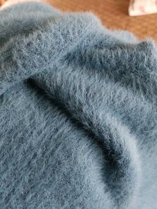 Cozy Blue Fuzzy Hooded Cardigan