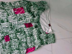 Green Printed Maxi Dress