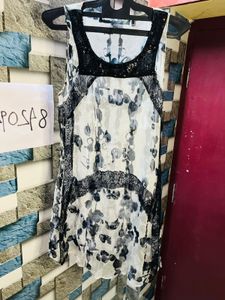 Chic Floral Print Sleeveless Tunic Top