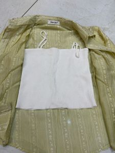 Striped Button-Down Shirt